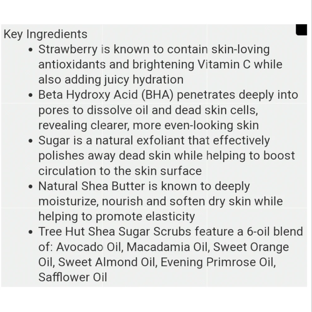 Relisted 🥰 HP 🥰 Tree Hut Strawberry Sugar Scrub New Spring Release - Picture 7 of 7